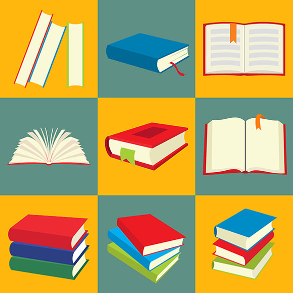 585x585 Book Icons Free Vector Format Download Free