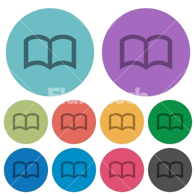 400x400 Open Book Color Darker Flat Icons