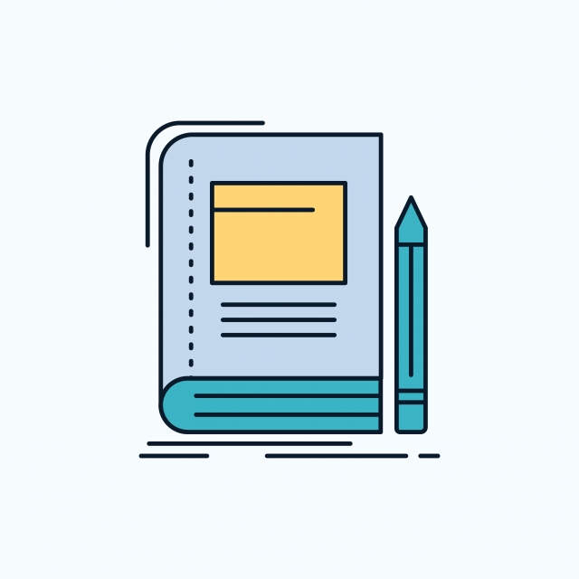 640x640 Book Business Education Notebook School Flat Icon Green