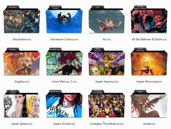 717x541 Download Comic Book Folder Icons