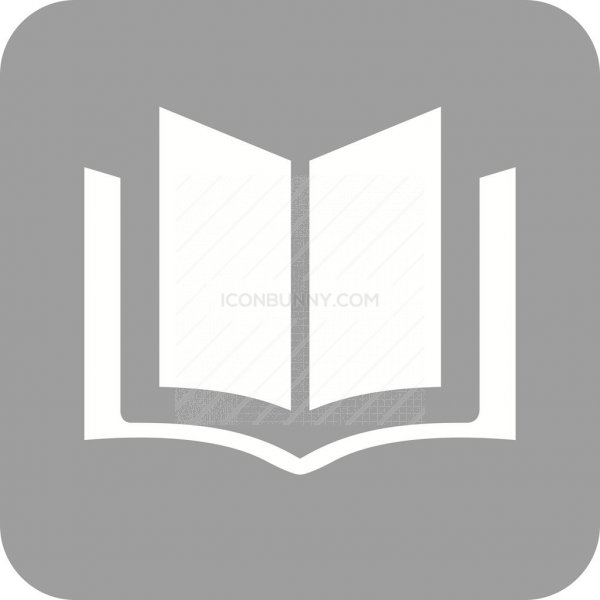 600x600 Book Flat Round Corner Icon