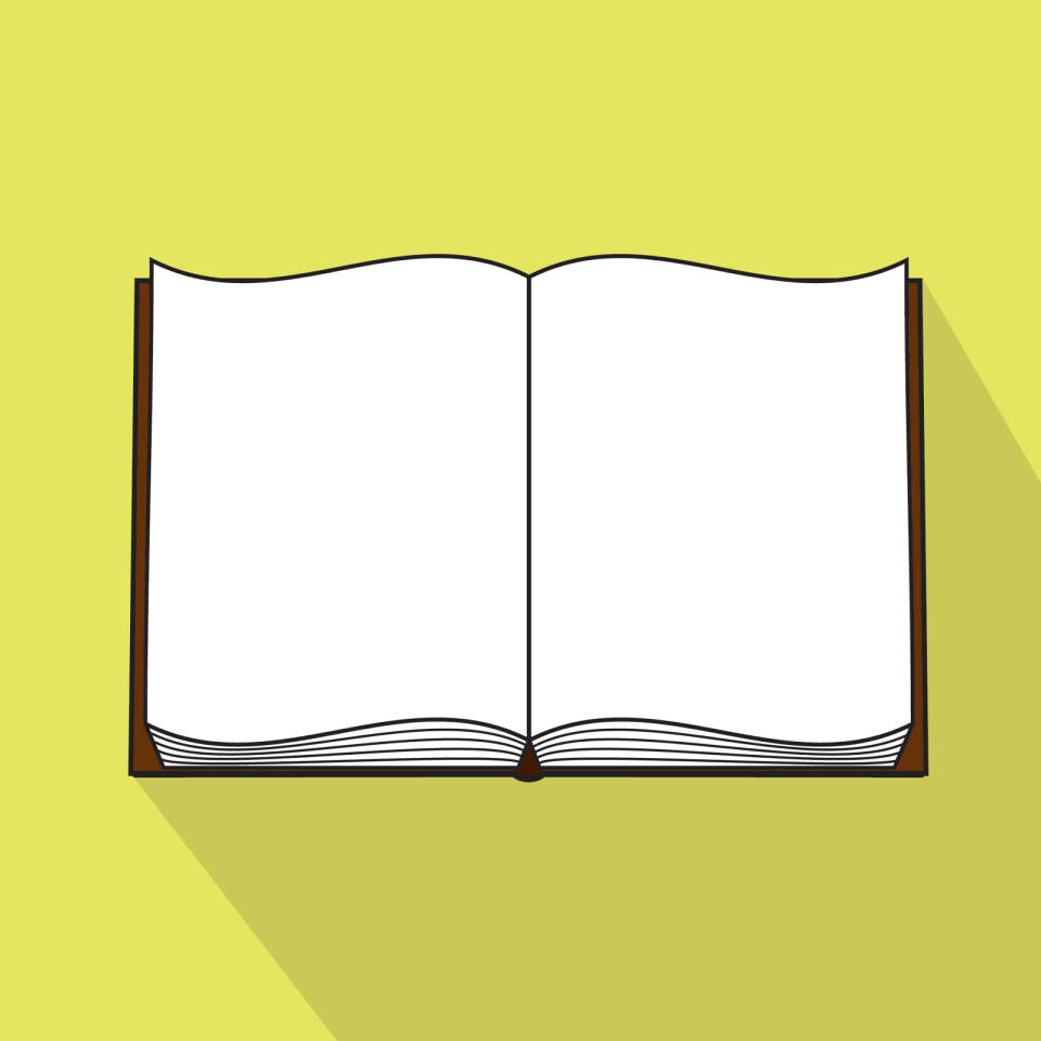 960x960 Flat Design Inspired Open Book Icon
