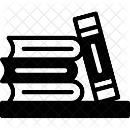 256x256 Books Icon Of Glyph Style