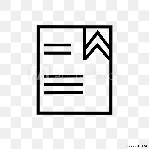 500x500 Ribbon From A Book Icon On Transparent Background Modern Icons