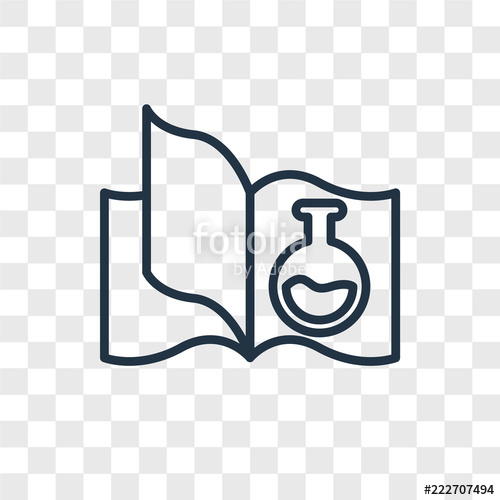 500x500 Science Book Icons Isolated On Transparent Background Modern