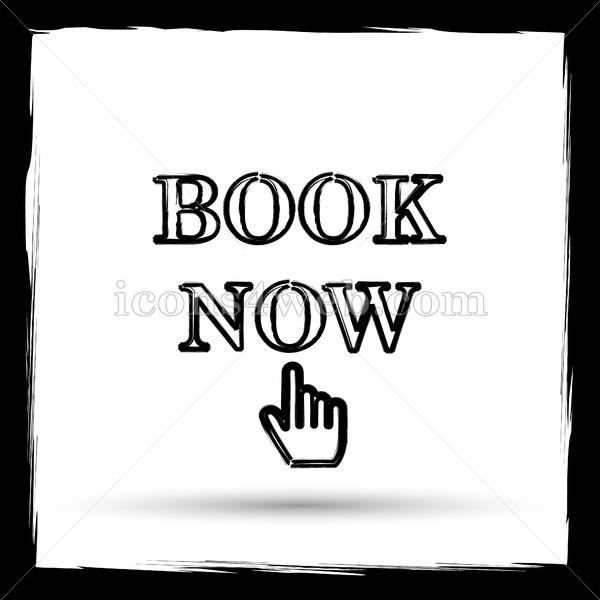 600x600 Book Now Icon, Book Now Website Button On White Background