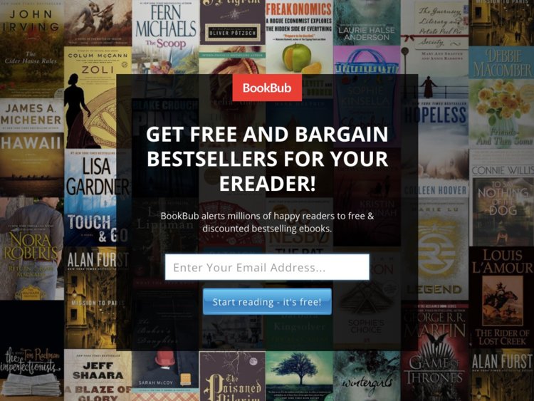 750x563 Bookbub Tells You When The Books You Want To Read Are On Sale