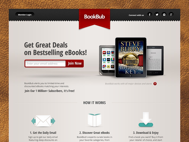 800x600 Book Bub Homepage Concept