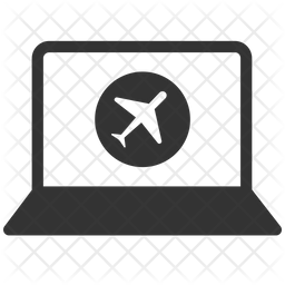256x256 Flight Booking Icon Of Glyph Style