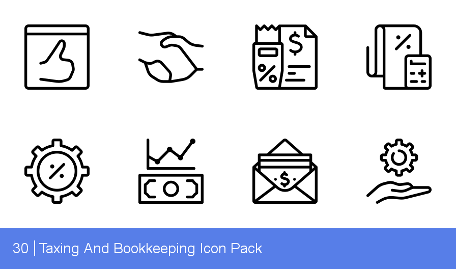 896x528 Download Taxing And Bookkeeping Icon Pack