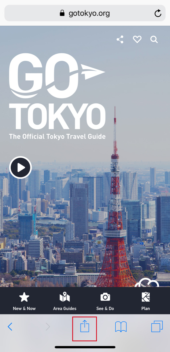 591x1221 Adding A Bookmark Or Shortcut To Access The Go Tokyo Website
