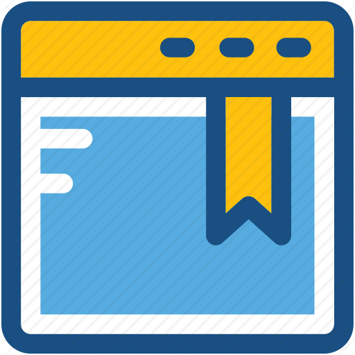 512x512 Bookmark, Browser, Webpage, Webpage Ribbon, Website Icon