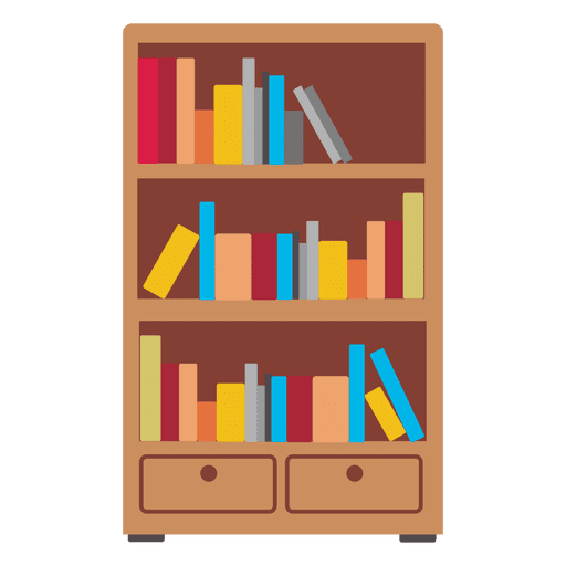 512x512 Wooden Bookshelf Icon