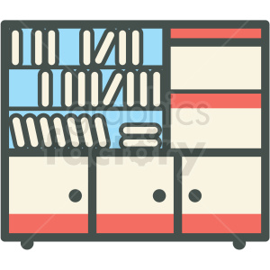 300x300 Bookshelf Vector Icon Clipart Royalty Free Gif, Png