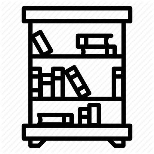 512x512 Bookcase, Bookshelf, Library, Public Library, School, Study Icon