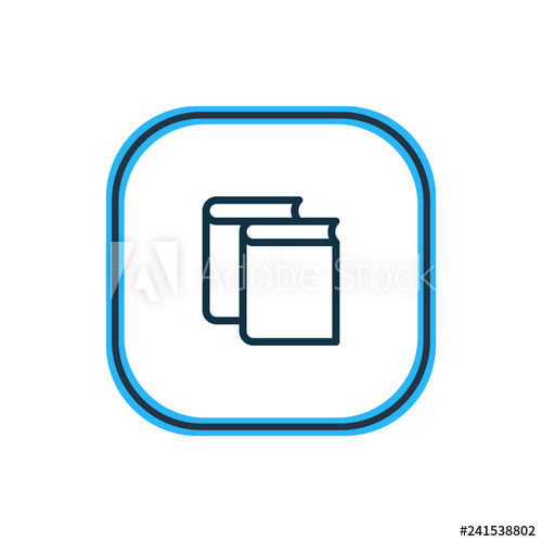 500x500 Vector Illustration Of Magazine Icon Line Beautiful Book Reading