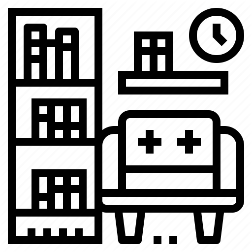 512x512 Bookcase, Books, Library, Shelves Icon