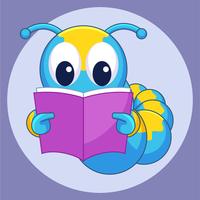 200x200 Bookworm Free Vector Art