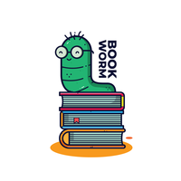 200x200 Bookworm Free Vector Art