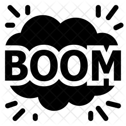 256x256 Boom Icon Of Glyph Style
