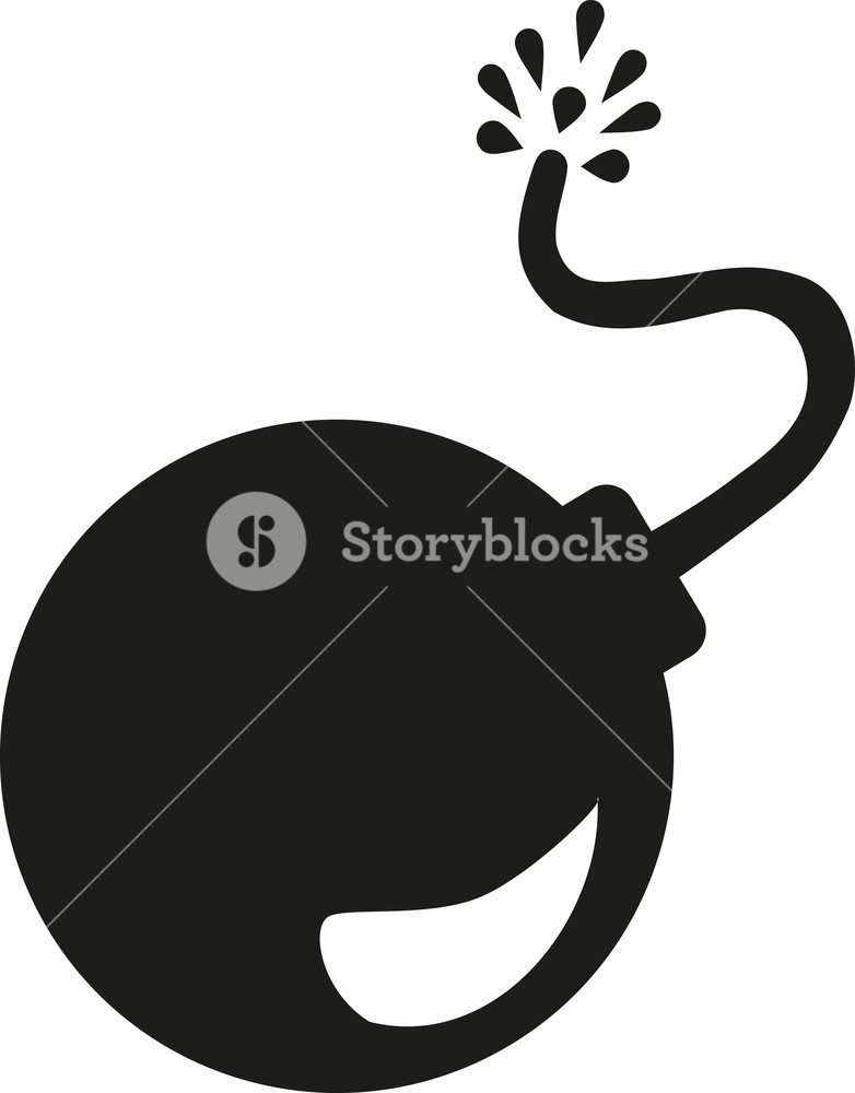 782x1000 Bomb Icon Symbol Boom Royalty Free Stock Image