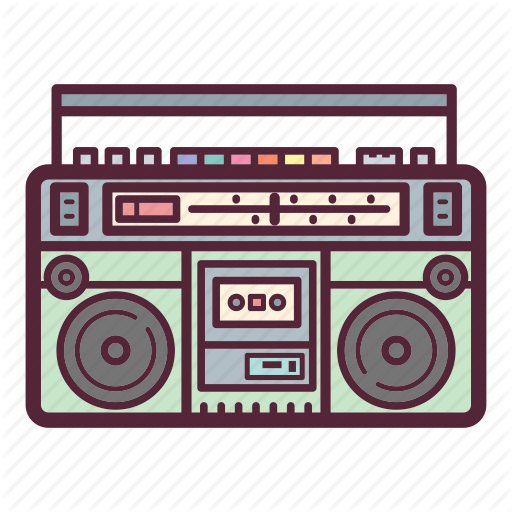 512x512 Audio, Boombox, Music, Retro, Stereo, Style, Tape Icon