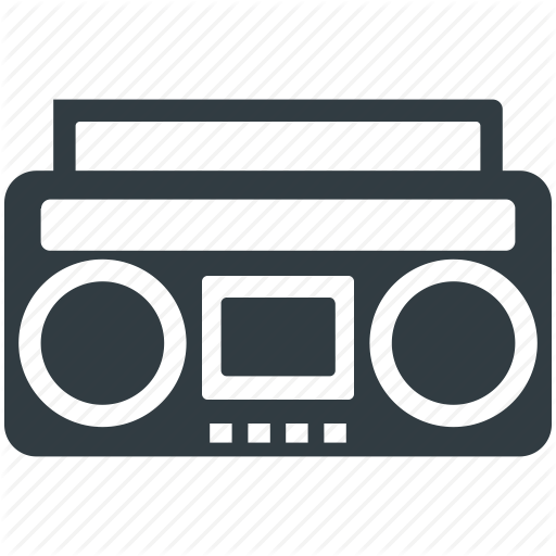 512x512 Boombox, Cassette Player, Cassette Recorder, Radio Stereo, Stereo Icon