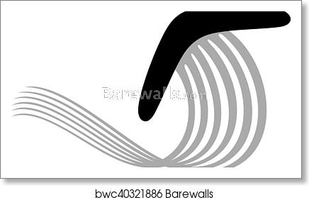 436x282 Boomerang Icon, Art Print Barewalls Posters Prints