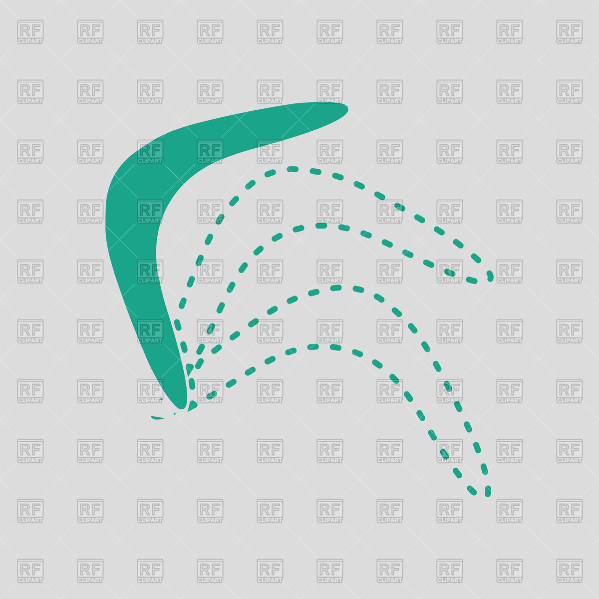 1200x1200 Boomerang Icon On Gray Background Vector Image Of Icons