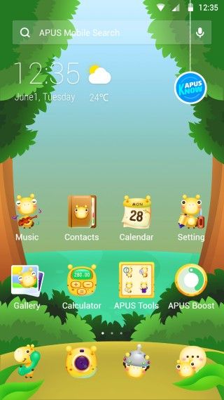 320x569 Jack Deer Android Theme, Cartoon