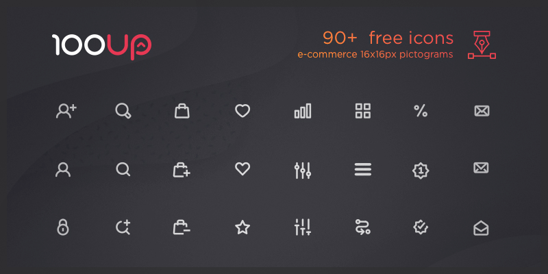 800x400 Free Ecommerce Icons Pack
