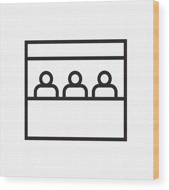 Sales Booth Icon Vector Illustration, Wood Print 656x740 Sales Booth Icon Vector Illustration, Wood Print