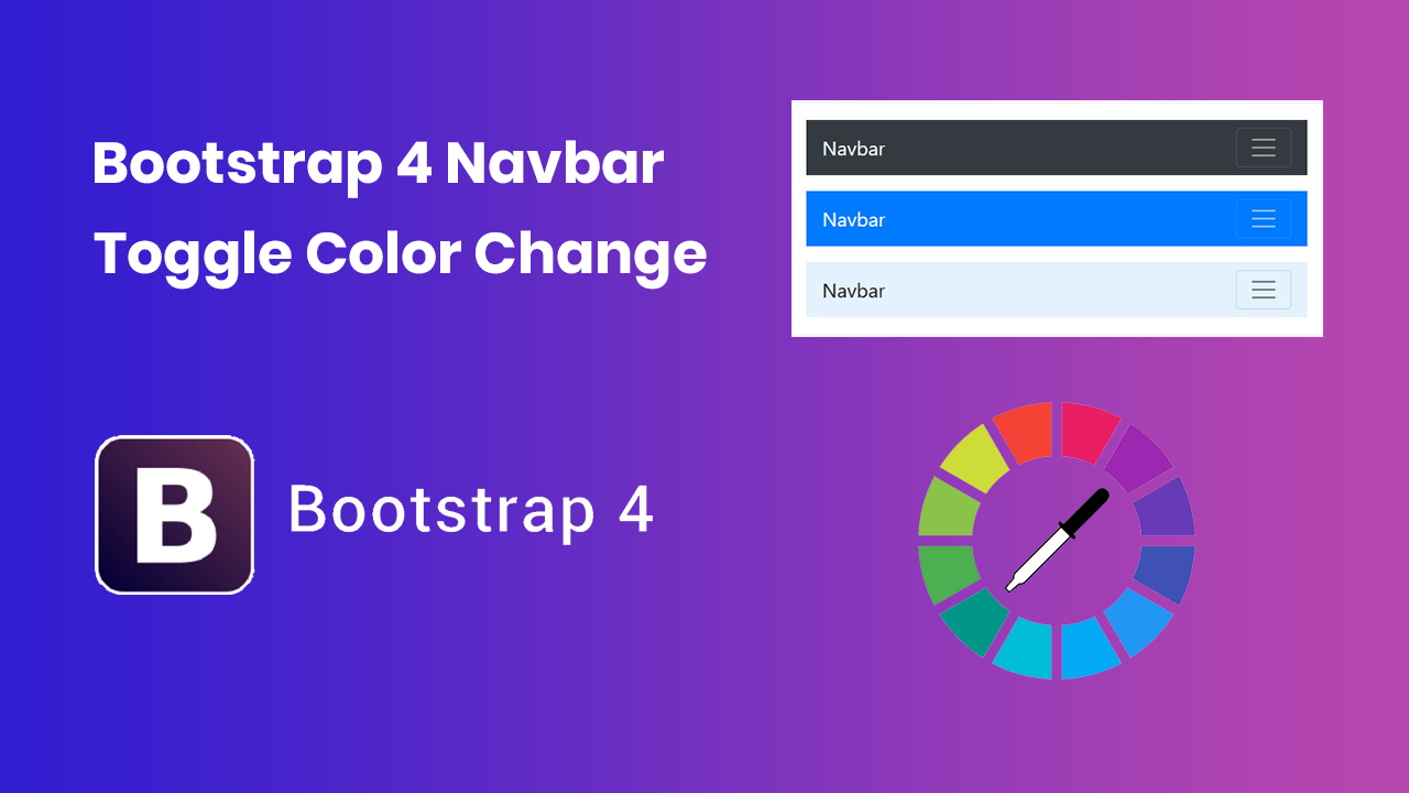 1280x720 Bootstrap Navbar Toggle Color Change Codecorns