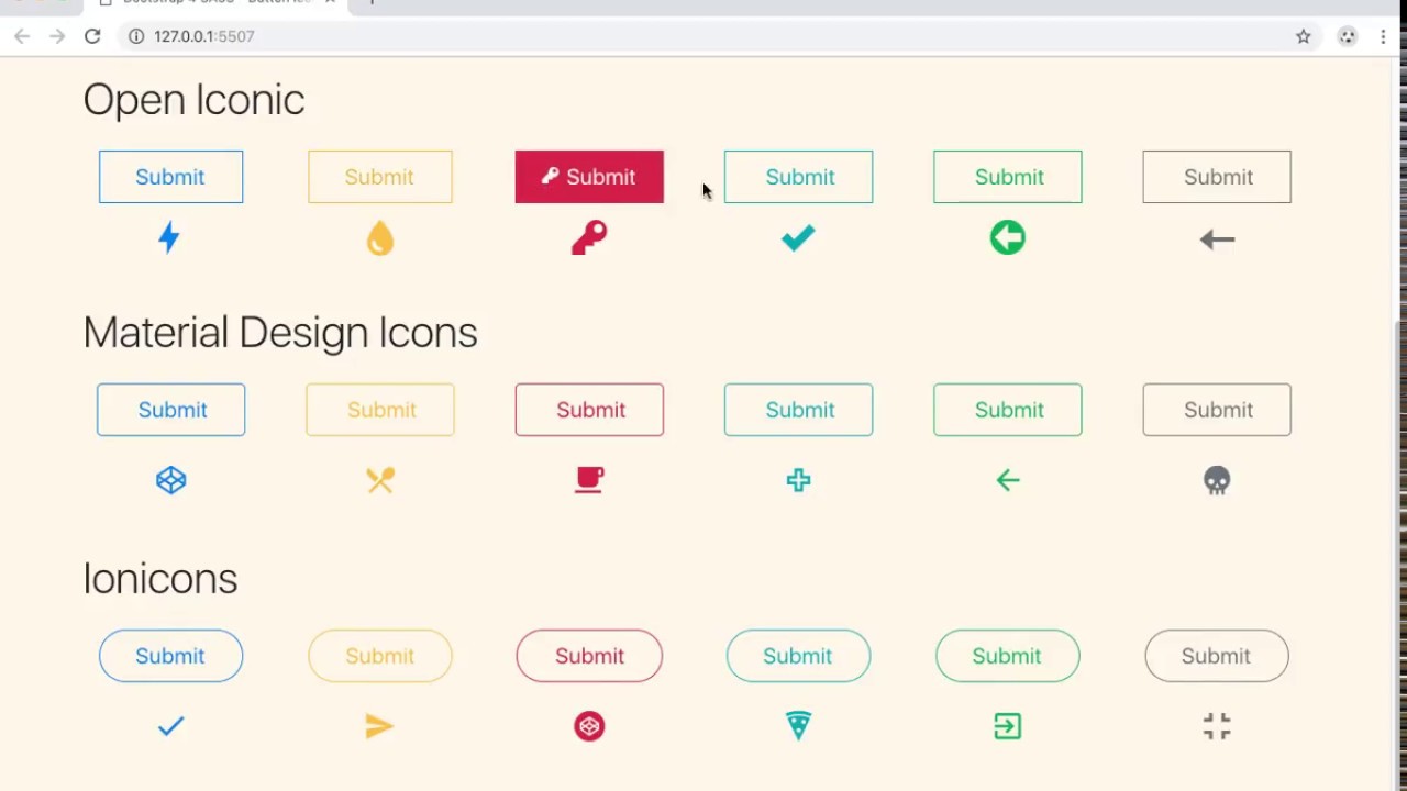 importer des icons bootstrap 4 - bootstrap icons list