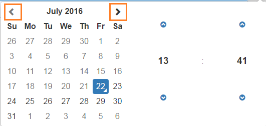 531x252 Bootstrap Glyphicons Datetimepicker Change Icons