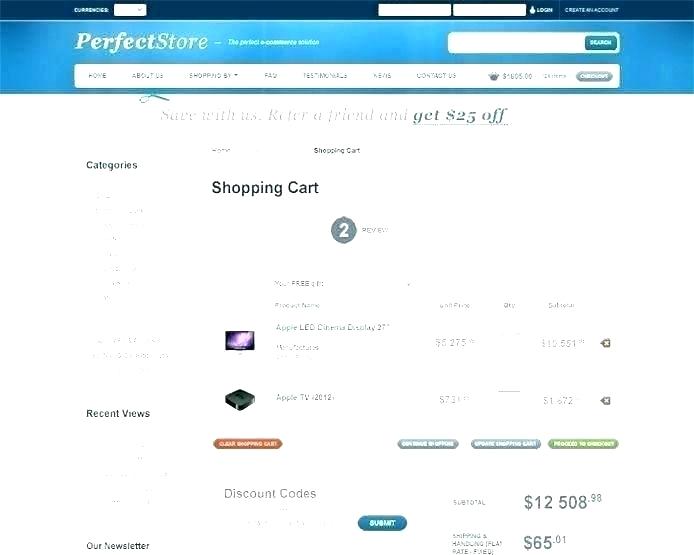 694x555 Mobile Shopping Cart Template