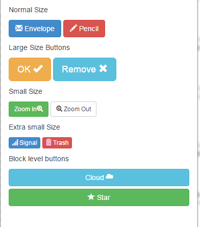 392x445 Bootstrap Button Demos Of Custom Color, Size, Dropdown, Navbar