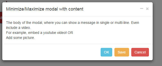 644x263 Minimize Maximize Modal Of Bootstrap