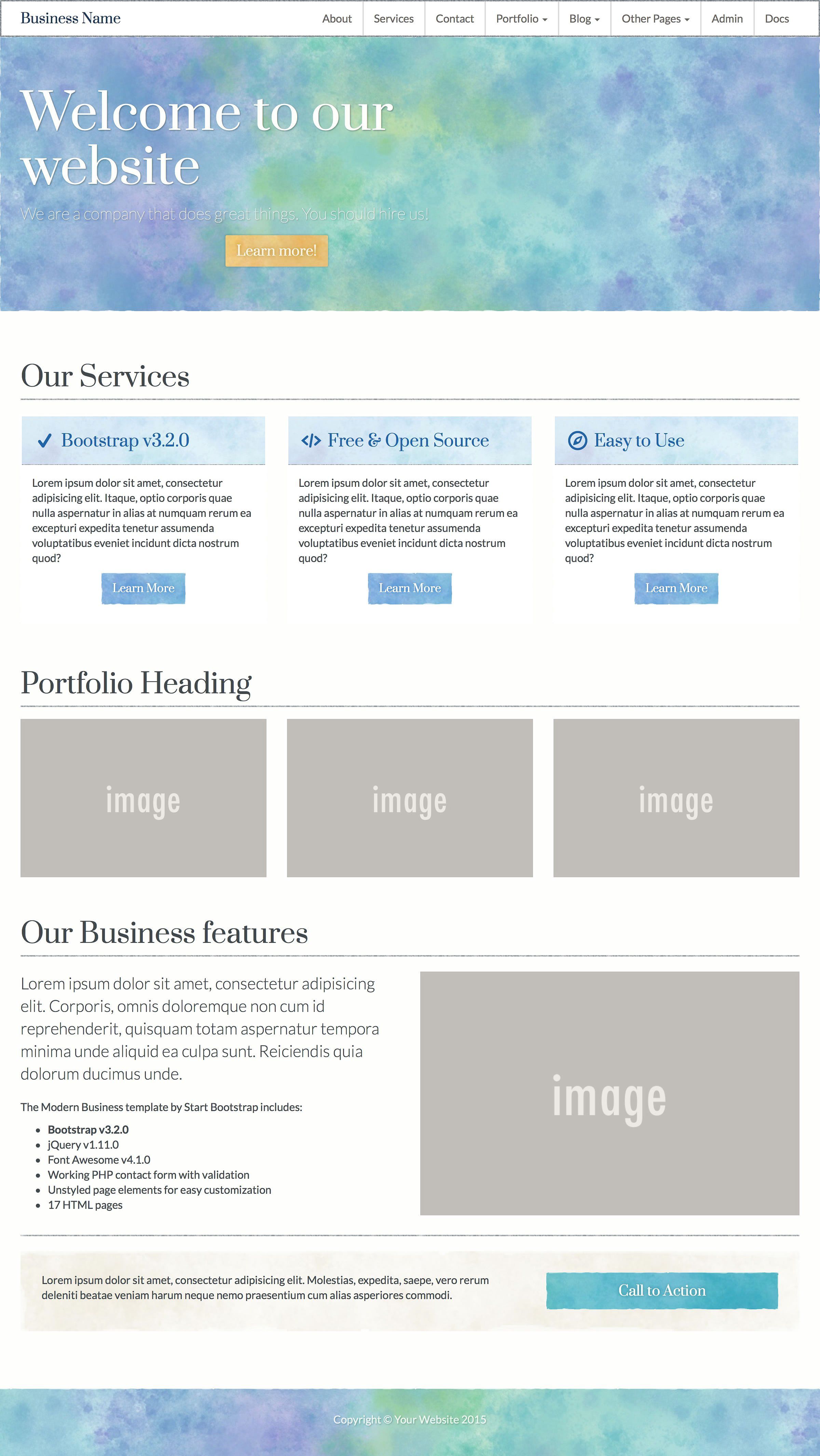 2400x4259 Quarelle Watercolor Bootstrap Ui Ki