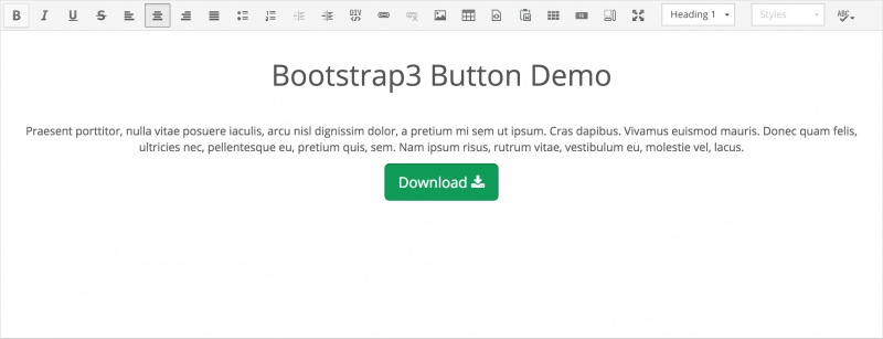 800x307 Bootstrap Button Widget