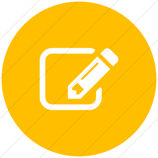 512x512 Iconsetc Flat Circle White On Yellow Bootstrap Font Awesome Edit