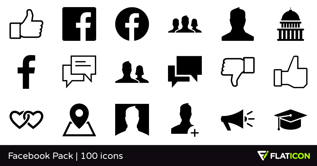 1200x630 Facebook Pack Free Icons