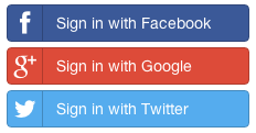 232x121 Social Buttons Using Twitter Bootstrap