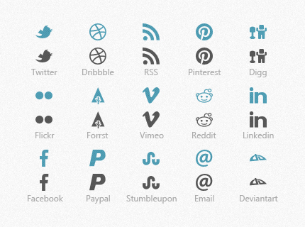 430x320 The Biggest Social Icons List Free Icon Button Packs Azmind