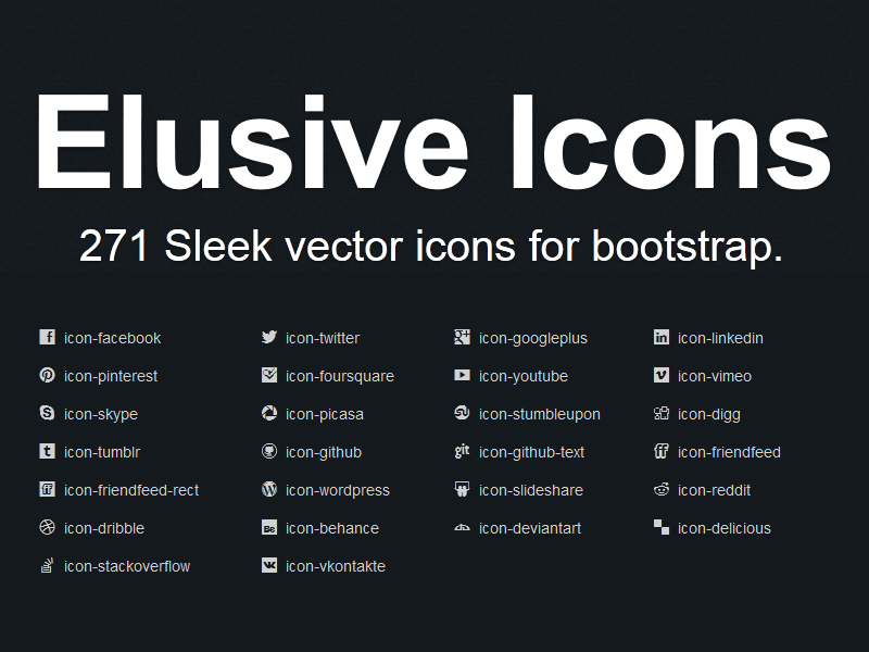 800x600 Trident Design Elusive Icons A Bootstrap Icon Font