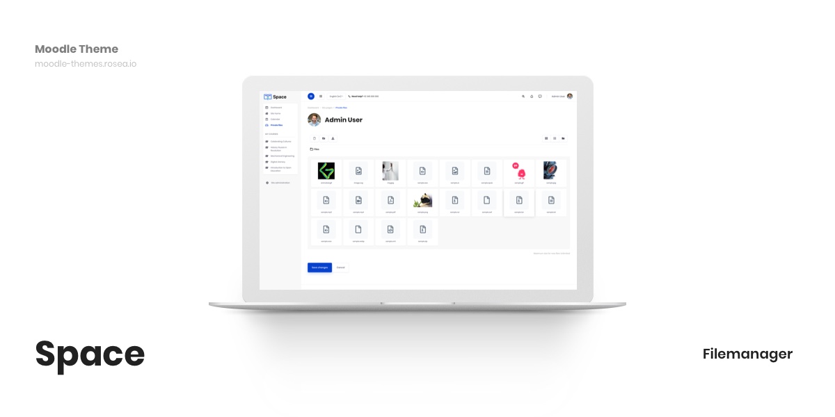 1200x600 Space Responsive Premium Moodle Theme
