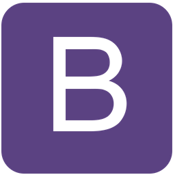 256x256 Bootstrap Icon Of Flat Style