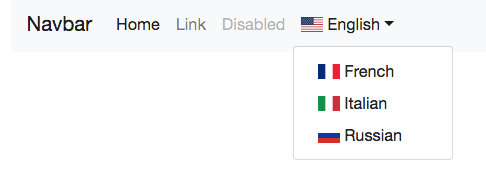 486x186 Bootstrap Multilingual Site Menu