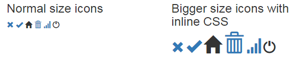 579x125 Bootstrap Glyph Icons How To Increase Size With Demos