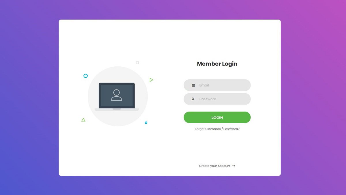 Bootstrap Login Icon